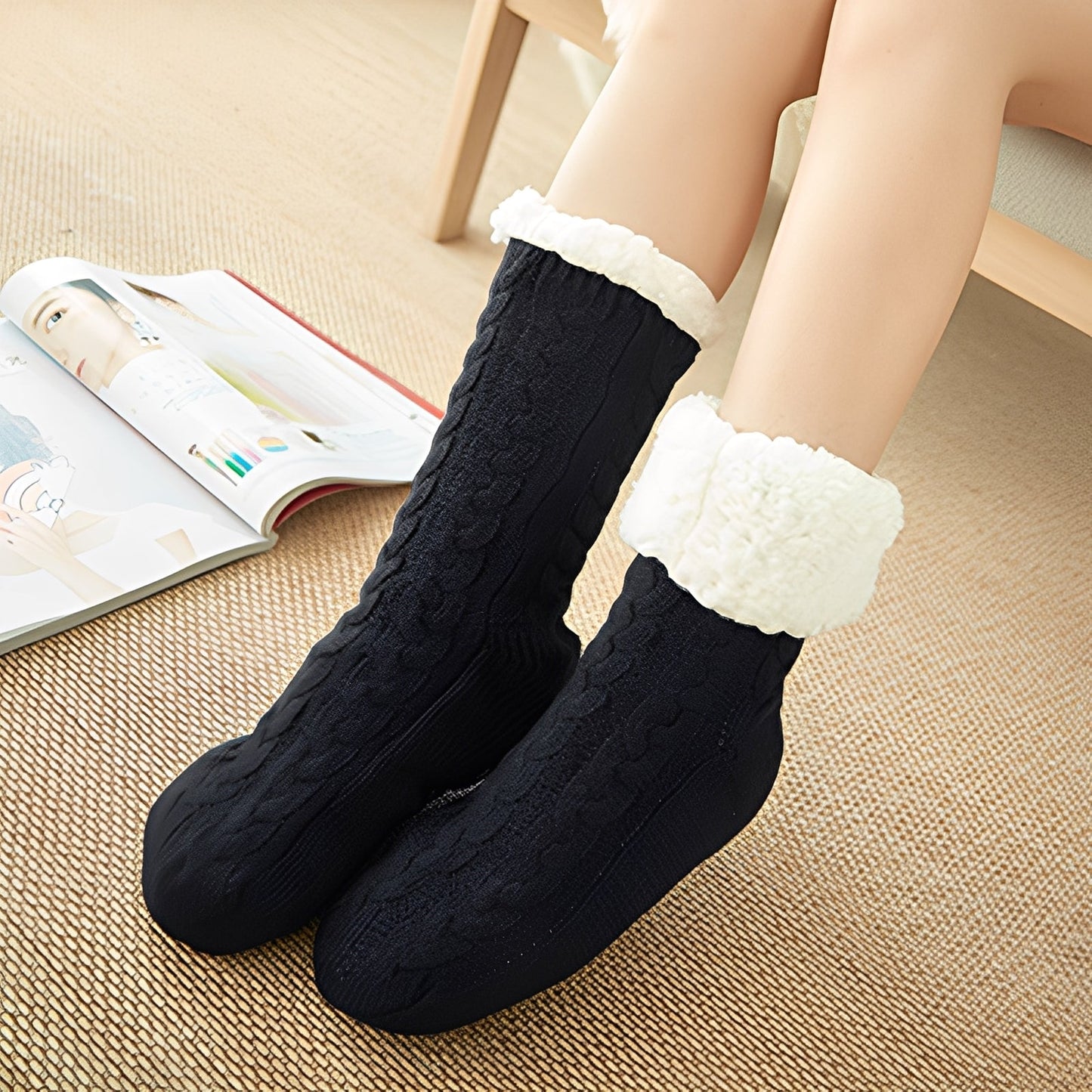 Jessica - Flauschige Winter-Plüschsocken für Frauen und Männer