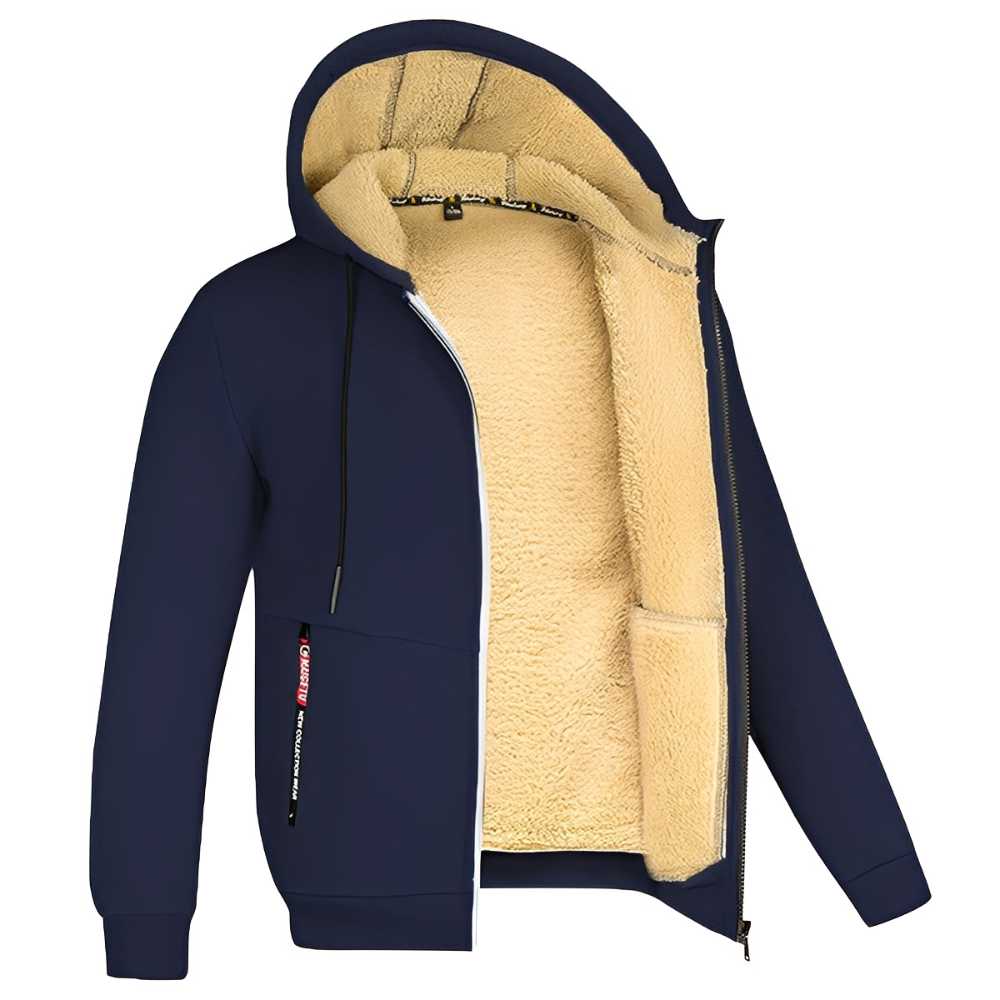 Raphael - Herren-Kapuzenjacke mit kuscheligem Fleece-Innenfutter