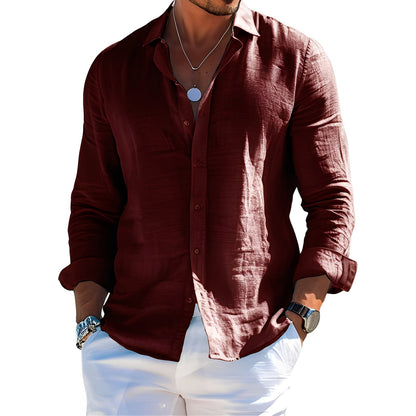 Félicien - Klassische Langarm-Polos für Herren