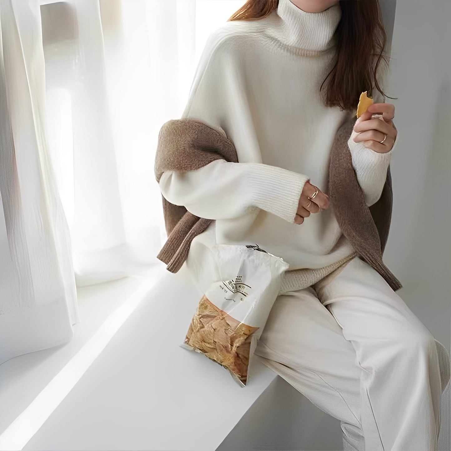 Clémentine - Eleganter Rollkragenpullover für Damen