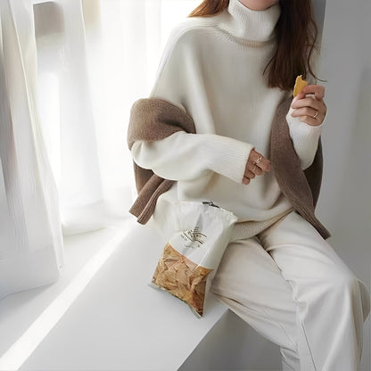 Clémentine - Eleganter Rollkragenpullover für Damen