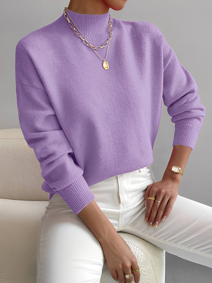 Roxana - Schicker Damenpullover mit Stehkragen