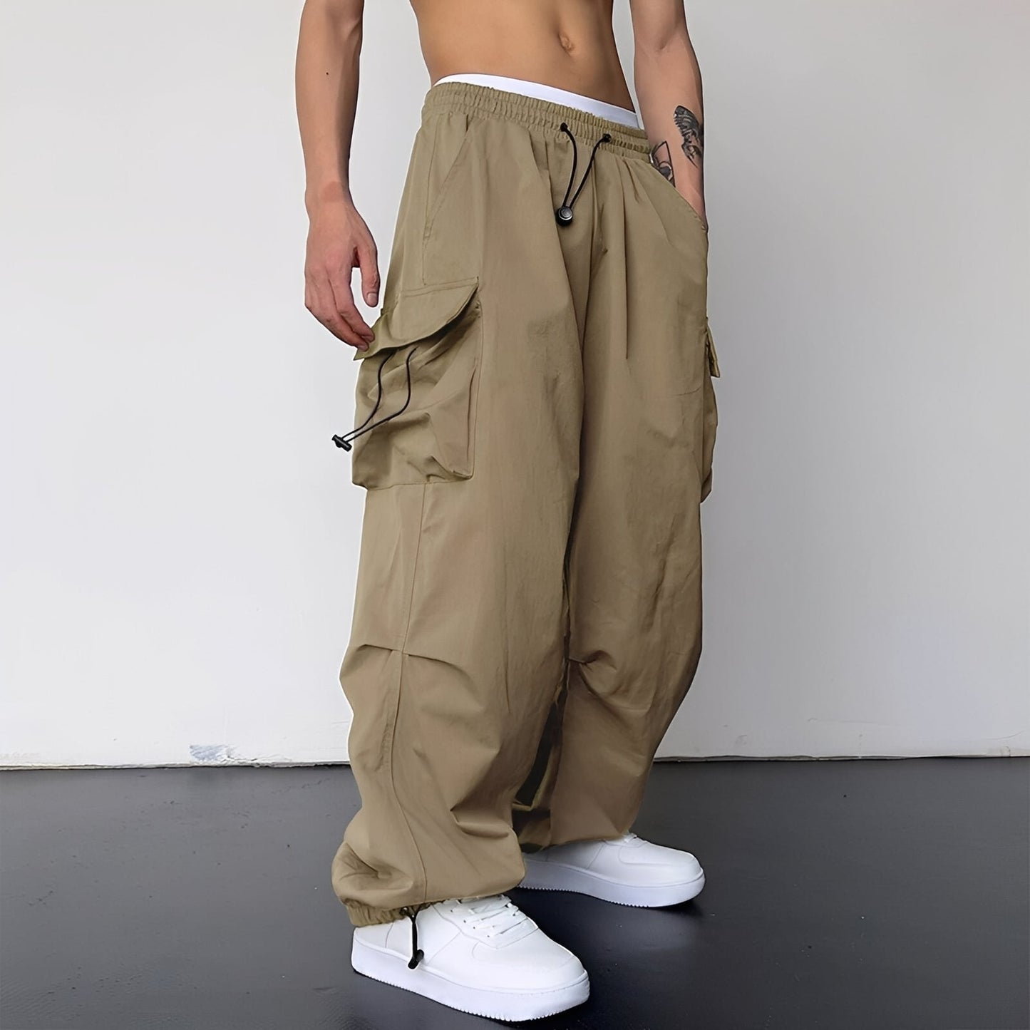 Kaleb - Trendige Baggy-Cargohose für Männer