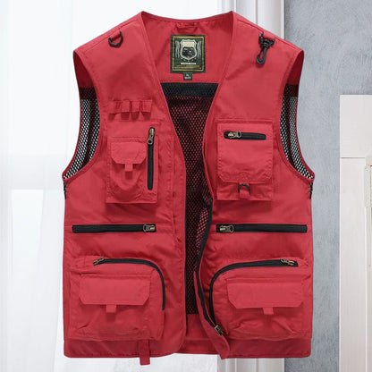 Alessandra – Netz-Gilet Cargo mit Taschen