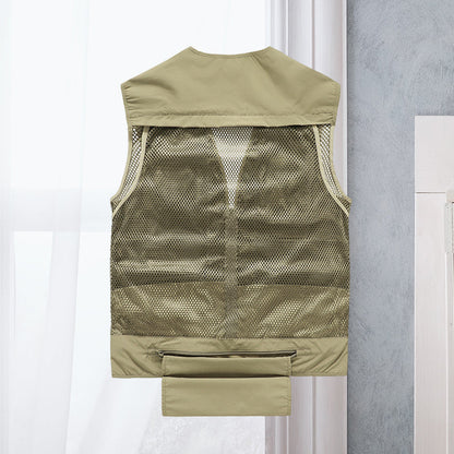 Alessandra – Netz-Gilet Cargo mit Taschen
