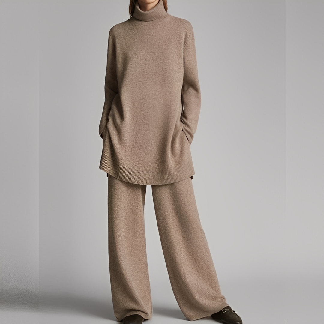 Mireille - Pullover und Winterhose lässige Frauen Ensemble