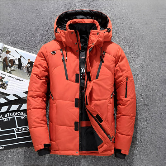 Damian - Moderne Herren-Kapuzenjacke mit vielen Taschen