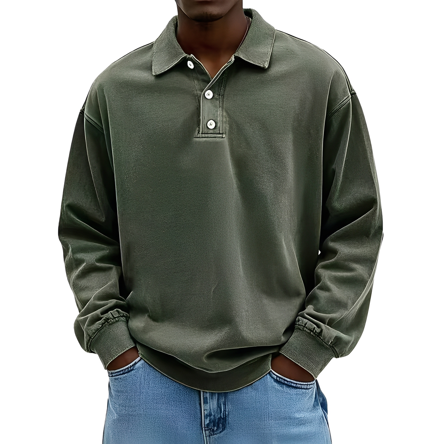 Chris - Klassisches, dickes Langarmshirt für Herren