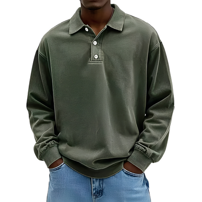 Chris - Klassisches, dickes Langarmshirt für Herren