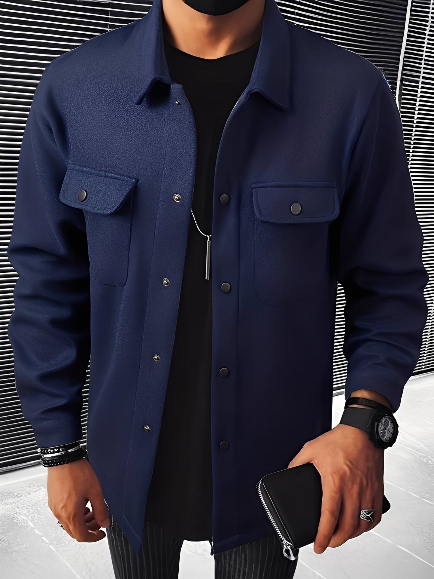 Clinton - Herrenjacke mit modernem Kragen und Taschen