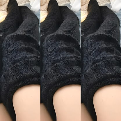 Hailee - Kuschelig warme, gestrickte Overknee-Socken für Frauen
