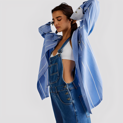 Mildred - Bequeme und zeitlose Damenjeans-Latzhose