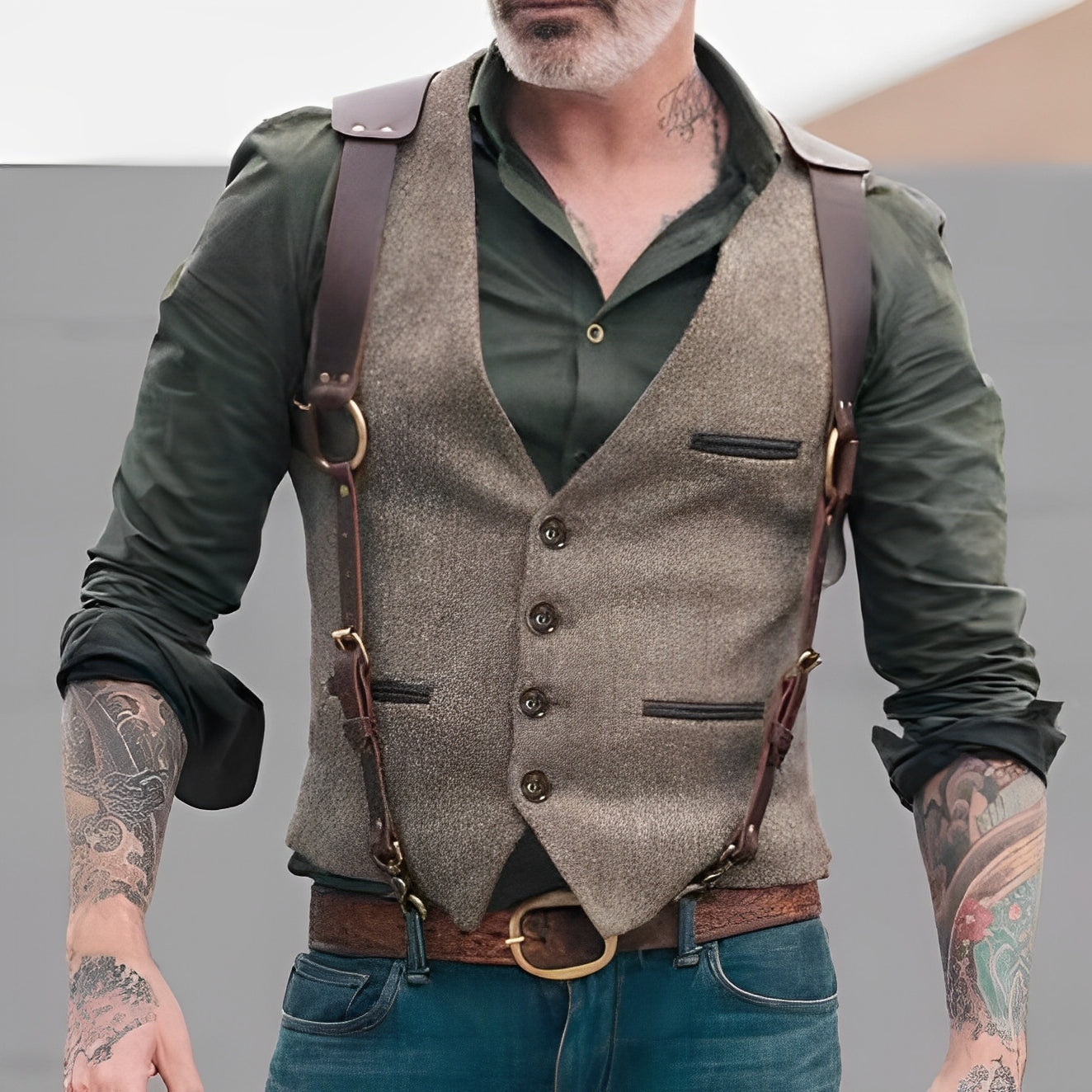 Jason - Modische Herrenweste in traditionellem Stil