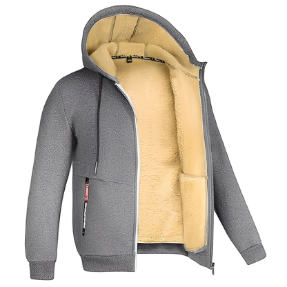 Raphael - Herren-Kapuzenjacke mit kuscheligem Fleece-Innenfutter