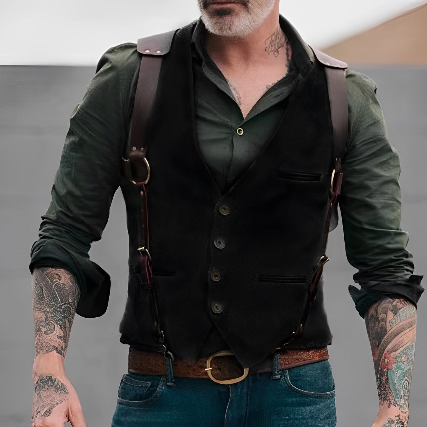 Jason - Modische Herrenweste in traditionellem Stil