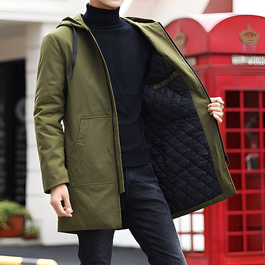 Lucas - Komfortable, dicke, wasserdichte Männerjacke mit Kapuze