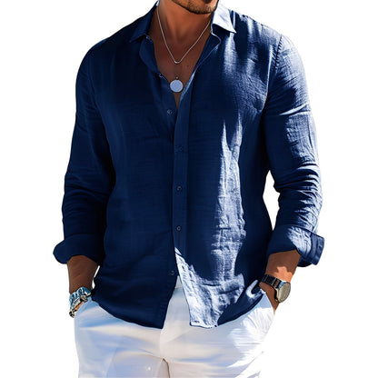 Félicien - Klassische Langarm-Polos für Herren