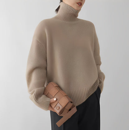 Clémentine - Eleganter Rollkragenpullover für Damen