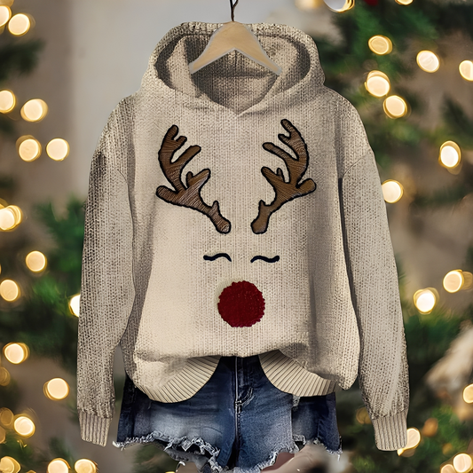 Liza - Stilvoller Damen-Weihnachts-Hoodie mit Aufdruck